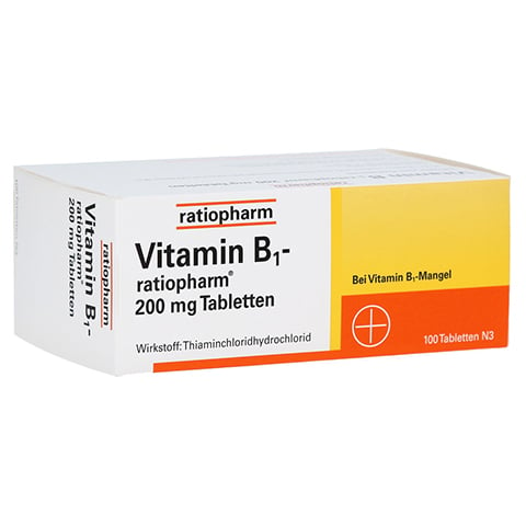 Vitamin B1-ratiopharm 200mg 100 Stück N3