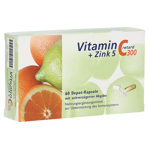 Vitamin C 300+zink 5 retard Kapseln 60 Stck
