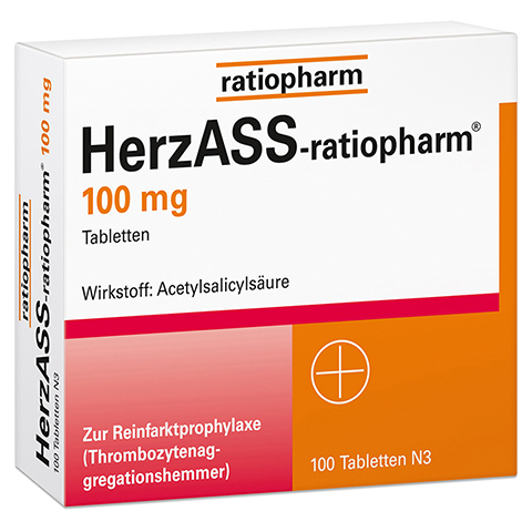 HerzASS-ratiopharm 100mg 100 Stück N3