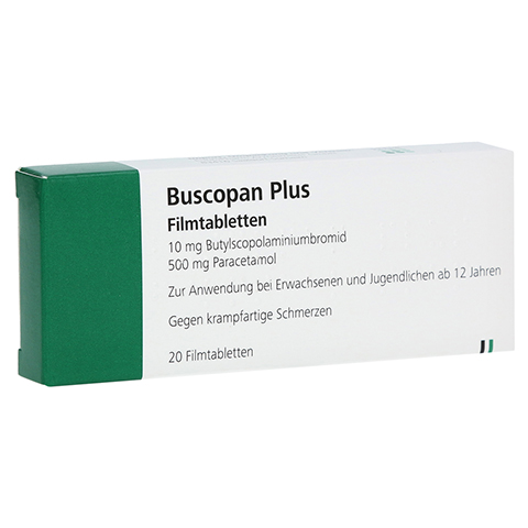 BUSCOPAN plus 10 mg/500 mg Filmtabletten 20 Stck N1