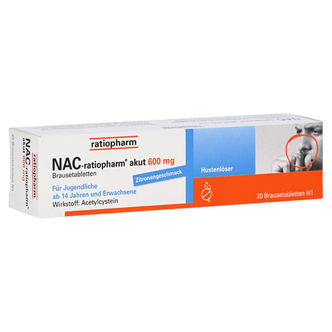 NAC-ratiopharm akut 600mg Hustenlöser 20 Stück N1