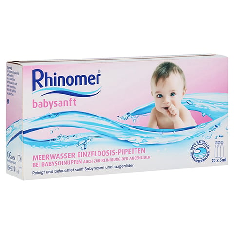 Rhinomer Babysanft Meerwasser 5ml Einzeldosispipetten 20x5 Milliliter