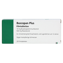 BUSCOPAN plus 10 mg/500 mg Filmtabletten 20 Stck N1 - Vorderseite