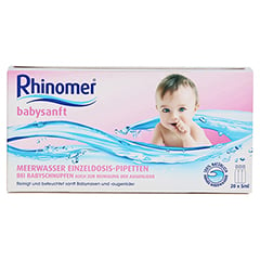 Rhinomer Babysanft Meerwasser 5ml Einzeldosispipetten 20x5 Milliliter - Vorderseite