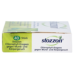 Stozzon Chlorophyll-Dragees gegen Mund- und Körpergeruch 40 Stück - Rechte Seite