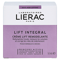 LIERAC LIFT INTEGRAL Lifting Creme Trockene Haut 50 Milliliter - Rückseite