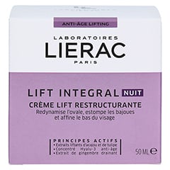 LIERAC LIFT INTEGRAL Lifting Creme Nacht 50 Milliliter - Rückseite