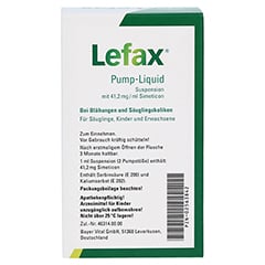 Lefax Pump-Liquid Suspension 50 Milliliter N2 - Rückseite