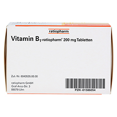 Vitamin B1-ratiopharm 200mg 100 Stück N3 - Unterseite