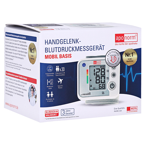 APONORM Blutdruckmessgert Mobil Basis Handgelenk 1 Stck