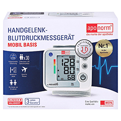 APONORM Blutdruckmessgert Mobil Basis Handgelenk 1 Stck - Vorderseite