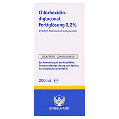 Chlorhexidindigluconat Fertiglsung 0,2% 200 Milliliter - Vorderseite