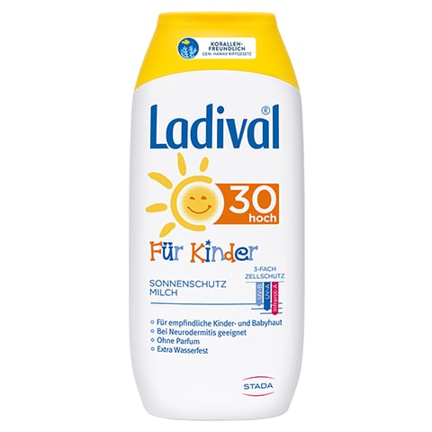 Ladival Kinder Sonnenmilch LSF 30 + Gratis Ladival UV-Ente 200 Milliliter