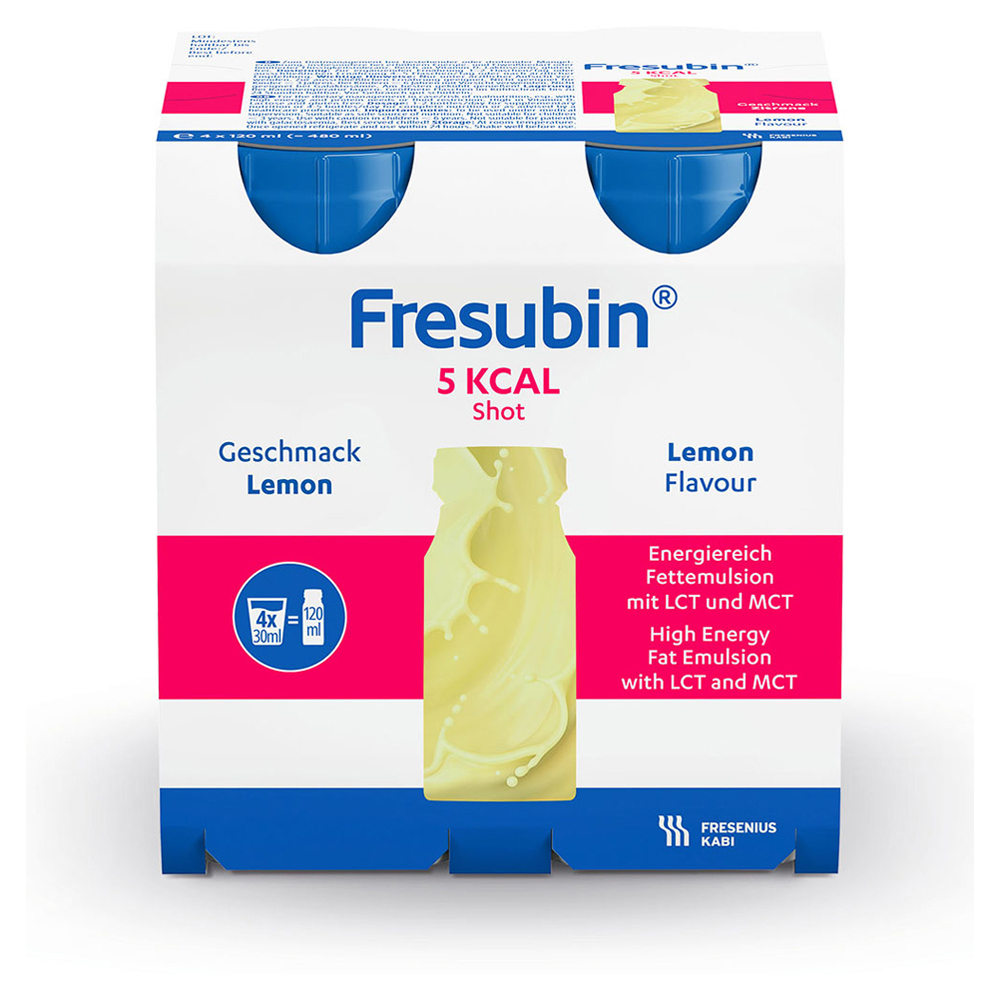FRESUBIN 5 kcal SHOT Lemon Lösung 4x120 Milliliter