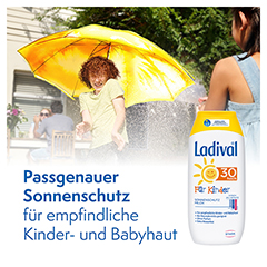 Ladival Kinder Sonnenmilch LSF 30 + Gratis Ladival UV-Ente 200 Milliliter - Info 1