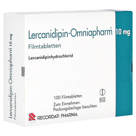 Lercanidipin-Omniapharm 10mg 100 Stck N3