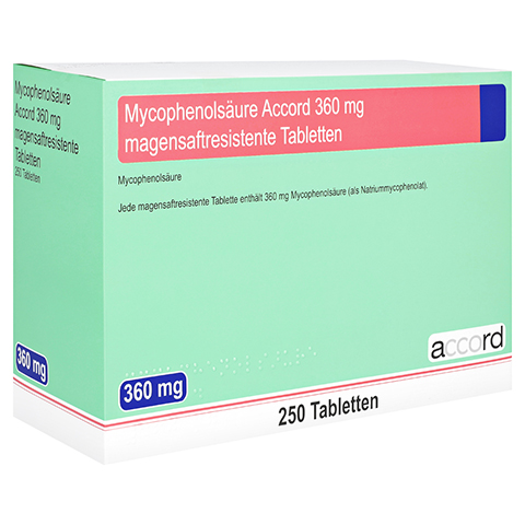 Mycophenolsure Accord 360mg 5x50 Stck N3