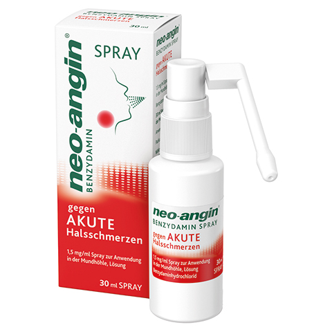 NEO-ANGIN Benzydamin Spray gegen akute Halsschmer. 30 Milliliter