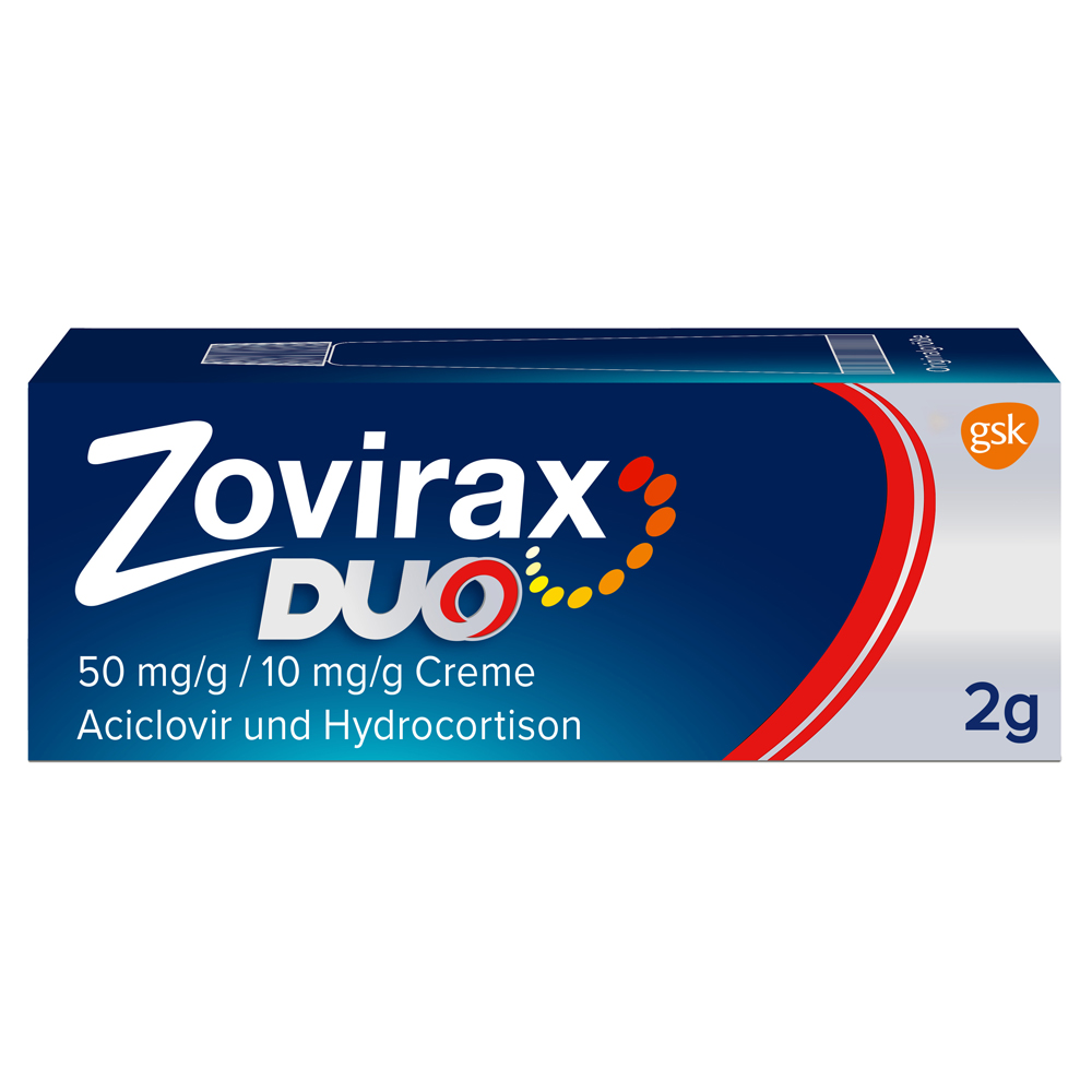 Zovirax Duo 50mg/g / 10mg/g Creme 2 Gramm