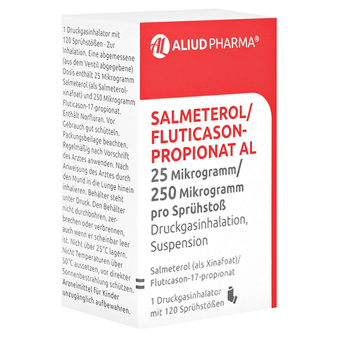 Salmeterol/Fluticasonpropionat AL 25 Mikrogramm/250 Mikrogramm pro Sprhsto 1 Stck N2