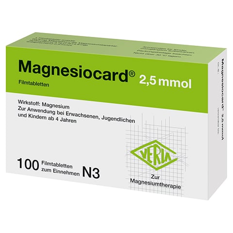 Magnesiocard 2,5mmol 100 Stck N3