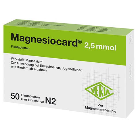 Magnesiocard 2,5mmol 50 Stck N2