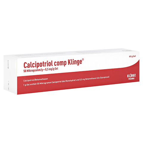 Calcipotriol comp Klinge 50 Mikrogramm/g + 0,5mg/g 60 Gramm N2