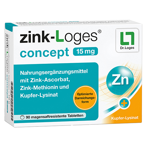 ZINK-LOGES concept 15 mg magensaftres.Tabletten 90 Stck