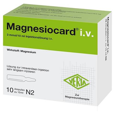 Magnesiocard i.v. 3mmol Injektionslsung 10x10 Milliliter N2