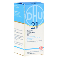 BIOCHEMIE DHU 21 Zincum chloratum D 6 Tabletten 80 Stück N1