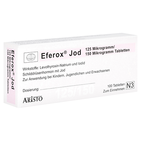 Eferox Jod 125g/150g 100 Stck N3