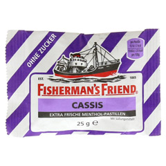 FISHERMANS FRIEND Cassis ohne Zucker Pastillen 25 Gramm