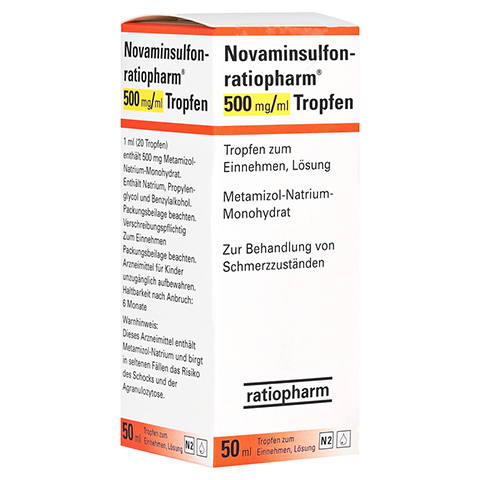 Novaminsulfon-ratiopharm 500mg/ml 50 Milliliter N2