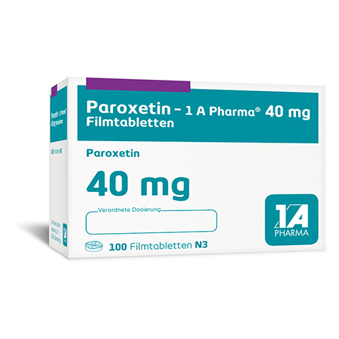 Paroxetin-1A Pharma 40mg 100 Stück N3
