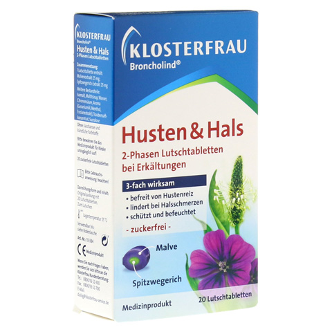 KLOSTERFRAU Broncholind Husten & Hals 2-Phas.Lut. 20 Stck