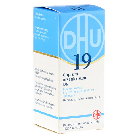BIOCHEMIE DHU 19 Cuprum arsenicosum D 6 Tabletten 80 Stück N1