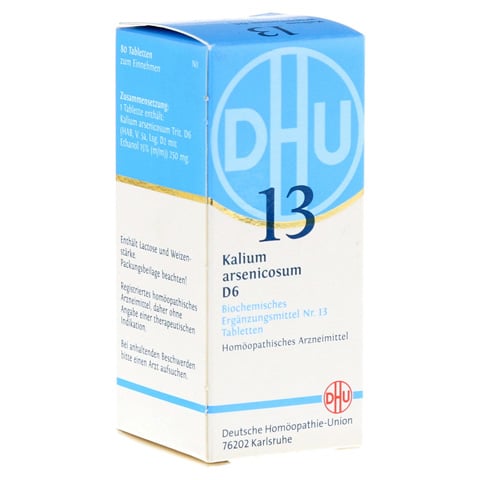 BIOCHEMIE DHU 13 Kalium arsenicosum D 6 Tabletten 80 Stück N1