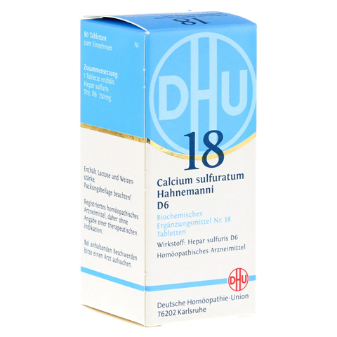 BIOCHEMIE DHU 18 Calcium sulfuratum D 6 Tabletten 80 Stück N1