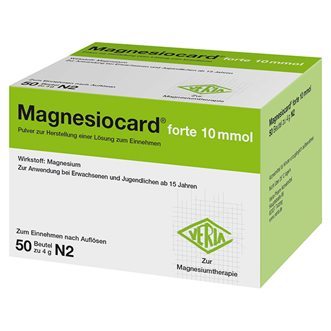 Magnesiocard forte 10mmol 50 Stück N2