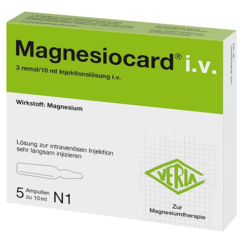 Magnesiocard i.v. 3mmol Injektionslsung 5x10 Milliliter N1
