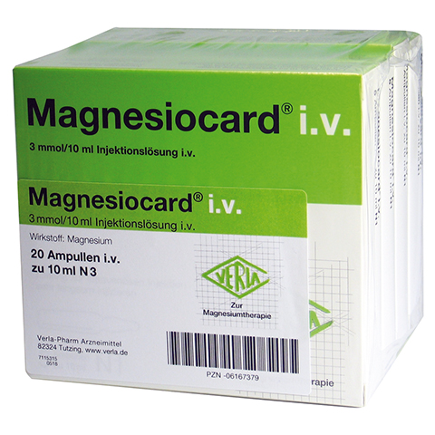 Magnesiocard i.v. 3mmol Injektionslösung 20x10 Milliliter N3