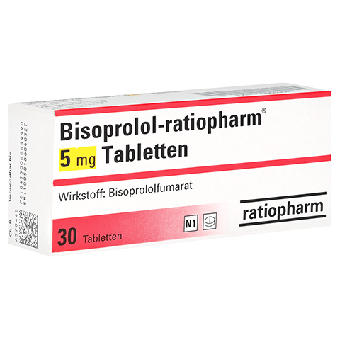 Bisoprolol-ratiopharm 5mg 30 Stck N1