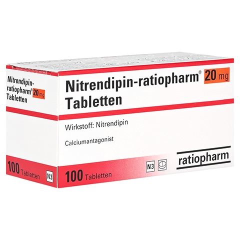Nitrendipin-ratiopharm 20mg 100 Stck N3
