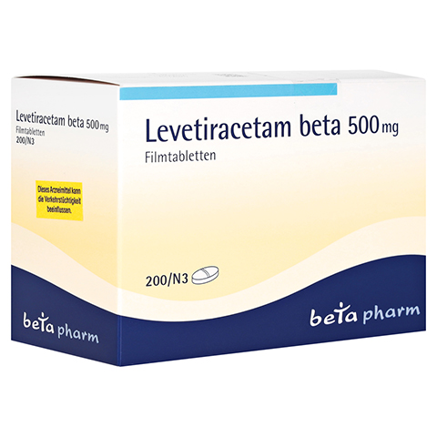 Levetiracetam beta 500mg 200 Stck N3