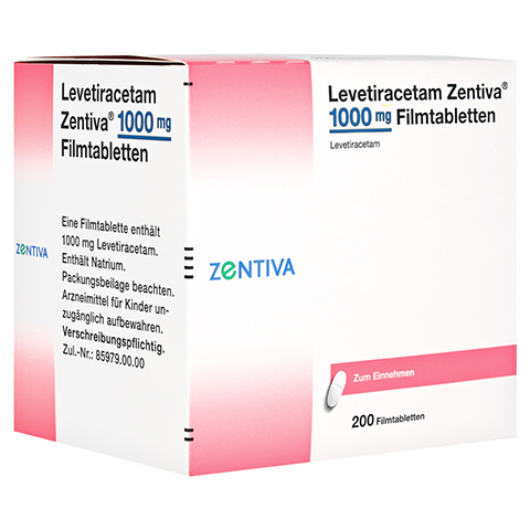 Levetiracetam Zentiva 1000mg 200 Stck N3