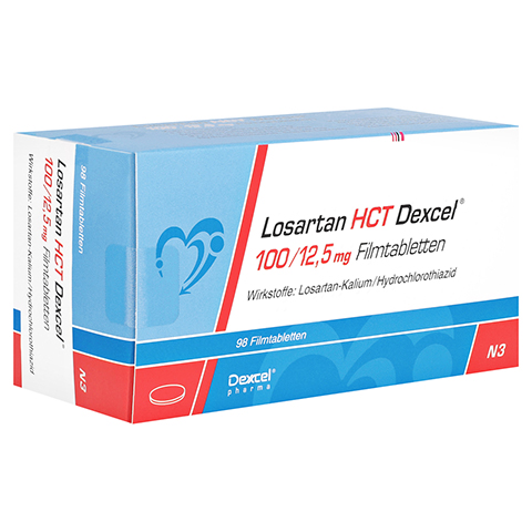 Losartan HCT Dexcel 100/12,5mg 98 Stck N3