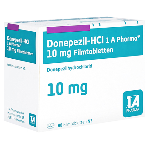Donepezil-HCl 1A Pharma 10mg 98 Stck N3