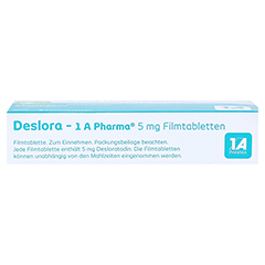 Deslora-1A Pharma 5mg 6 Stück - Oberseite