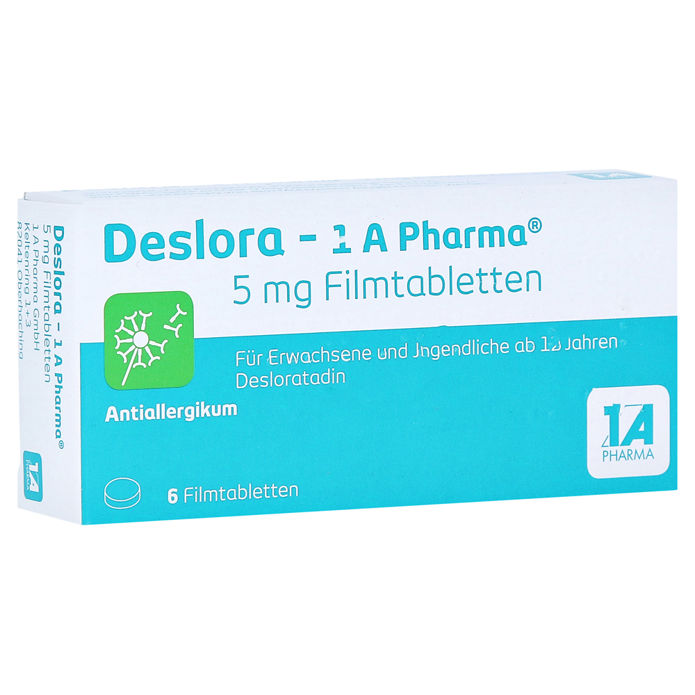 Deslora-1A Pharma 5mg Filmtabletten 6 Stück