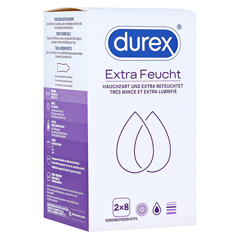 DUREX extra feucht Kondome Doppelpack 2x8 Stck